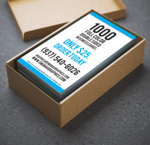 Get 1000 Full-color, double-sided business cards starting as low as $25!