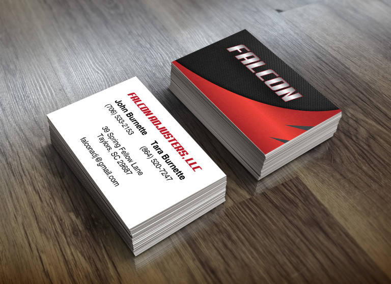 Falcon Adjusters Business Cards